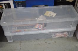 *2x Really Useful Christmas Wrap Storage Boxes (both AF)