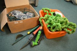 Garden Plant Pot Wheels, Hosepipe, Tools, etc.