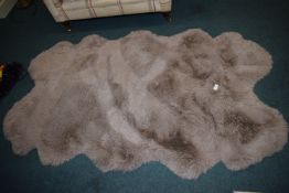 *Dark Beige Faux Sheepskin Rug