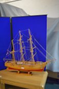 Hand Built Wooden Sailing Ship