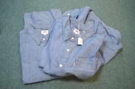 2x Levi’s Men’s Denim Shirts Size: XL