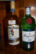 Captain Morgan and Tanqueray Alcohol Free Rum and Gin