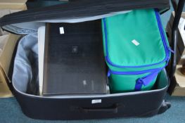 Suitcase Containing Cool Bag and Contents, Cutlery, Printer, etc.