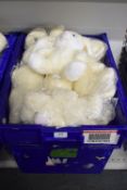 *20+ Cream Plush Bunnies (box not included)
