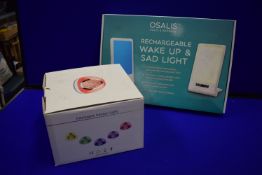 Osalis Rechargeable Wakeup SAD Lamp, and an Intelligent Sensor Light Clock