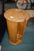Solid Pine Circular Storage Table