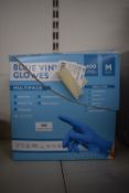 *Blue Vinyl Gloves 400pk Size: M