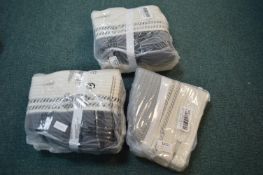 3x Folding Woven Baskets