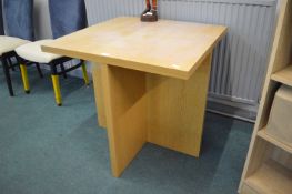 Square Wood Effect Table