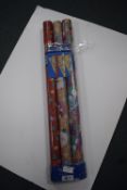 *3x Rolls of Christmas Wrapping Paper 12m long