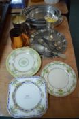 Cutlery, Serving Dishes, Tankards, and Plates
