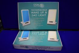 2x Osalis Rechargeable Wakeup SAD Lamp