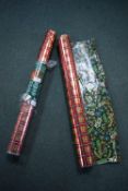*2x Rolls of Double Sided Foil Christmas Wrapping Paper 36m long