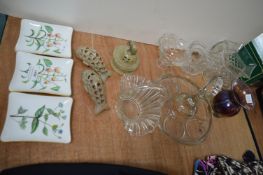 Pottery and Glassware Including Minton etc.