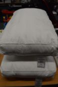 *Pair of Snuggle Down Cotton & Polyester Pillows