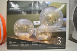 *Evergreen LED Glass Spheres