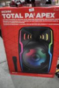 *Ion Total PA Apex Speaker with Wireless Microphone and Lights