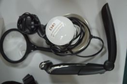 Silvercrest Manscape Razor, plus a Touch Lamp, and a Magnifying Glass