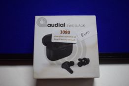 Audial TWS Black Earbuds with Charging Case