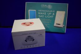 Osalis Rechargeable Wakeup SAD Lamp, and an Intelligent Sensor Light Clock