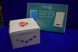 Osalis Rechargeable Wakeup SAD Lamp, and an Intelligent Sensor Light Clock