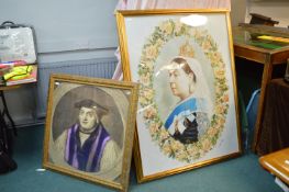 Large Framed Print of Queen Victoria plus One Other