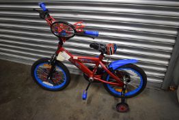 *Huffy Spiderman Kid’s Bike with Stabilisers 14” wheels