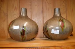 Pair of Studio Pottery Vases
