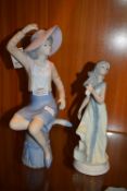 2x Spanish Porcelain Figurines by Cascades etc.