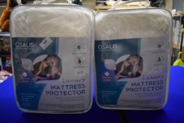 2x Osalis Luxury Super King Mattress Protector