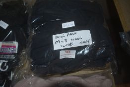 10x Pairs of Wool Gloves Size: M and S