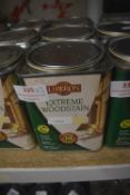 3x 1L Tins of Liberon Extreme Wood Stain Poplar