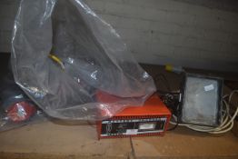 *Battery Charger, Assorted Extension Cables, and Outdoor Lighting