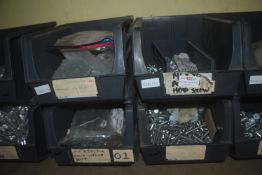 *4x Plastic Storage Bin and Contents