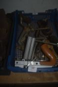 Assortment of Sawtooth Setting Pliers, Hand Drill, Planes, etc.