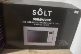 *Solt Stainless Steel 20L Integrated Microwave Grill Model SBIMW20X