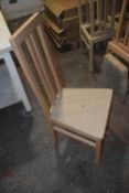 *4x Beech Effect Chair Frames (no seat pads)