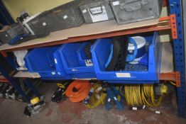 *Quantity of Blue Plastic Lin Bins and Contents