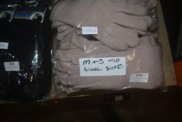 10x Pairs of Wool Gloves Size: M and S