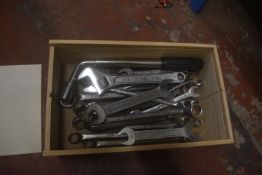 Box of Assorted Wrenches Including King Dick