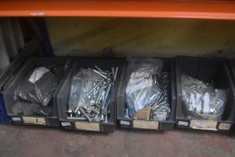 *4x Plastic Storage Bin and Contents