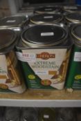 3x 1L Tins of Liberon Extreme Wood Stain Medium Oak