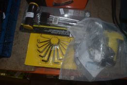 Mixed Lot Including Electric Screwdriver, Allen Key Set, etc.