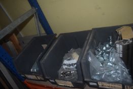 *3x Plastic Storage Bin and Contents