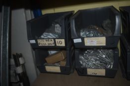 *4x Plastic Storage Bin and Contents