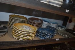 *Contents of Shelf to Include Assorted Decorative Plates and Bowls
