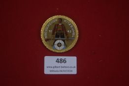 German Third Reich shooting prize badge, titled “Kreisschiessen Kitzbühel 1943”, gilt metal with
