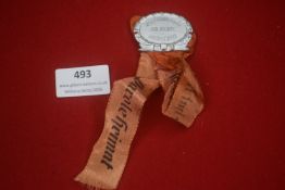 German Third Reich long service commemorative tinnie, oval aluminium badge bearing the