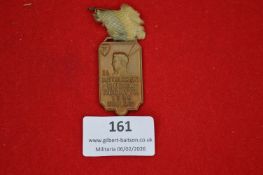 German sporting commemorative medal, rectangular form, inscribed “24. Mittelrhein Ruder-Regatta 1936