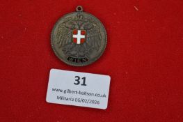 Austrian commemorative medal, circular bronze-toned example depicting Vienna landmark